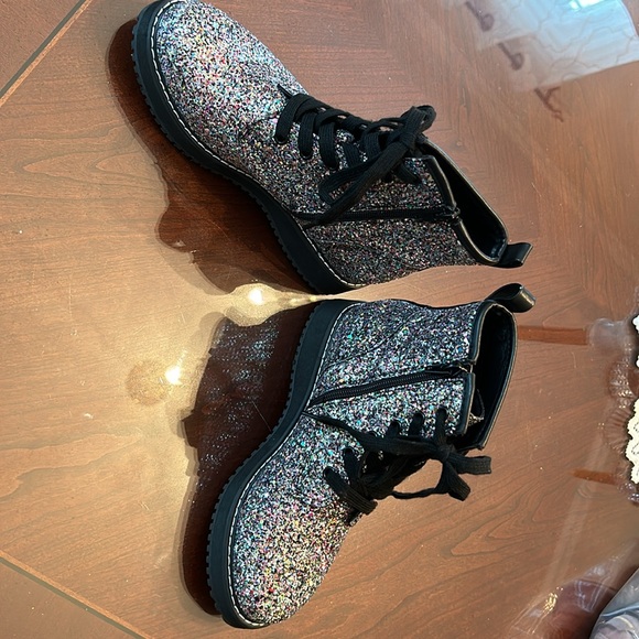 Steve Madden Youth Bootie Girls Size US 3 Glitter Multicolor  NEW NO BOX - Picture 2 of 8